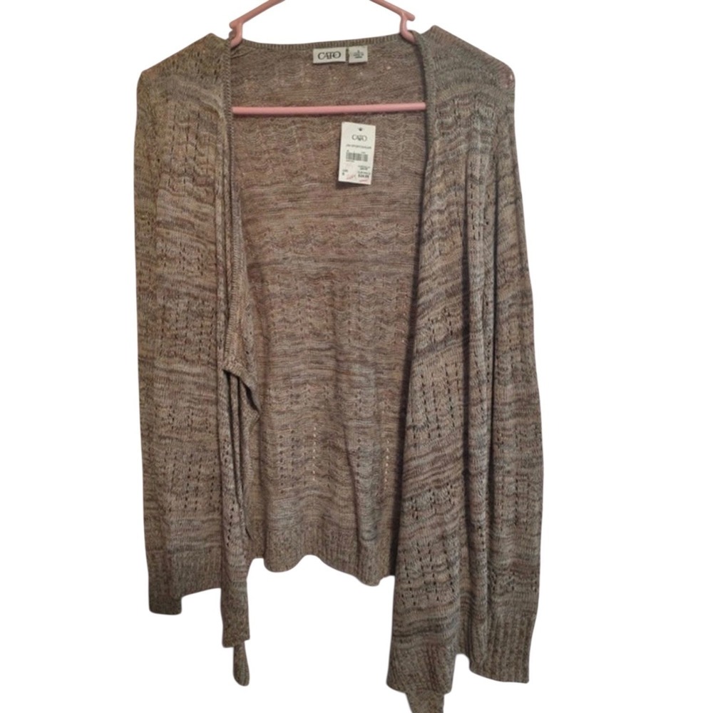 Cato Taupe Long Sleeve Sweater‎